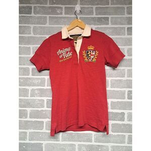 Kevingston Special Denim Girls Polo Soul Logo Embroidered‎ Top Size 0 Y2K Top